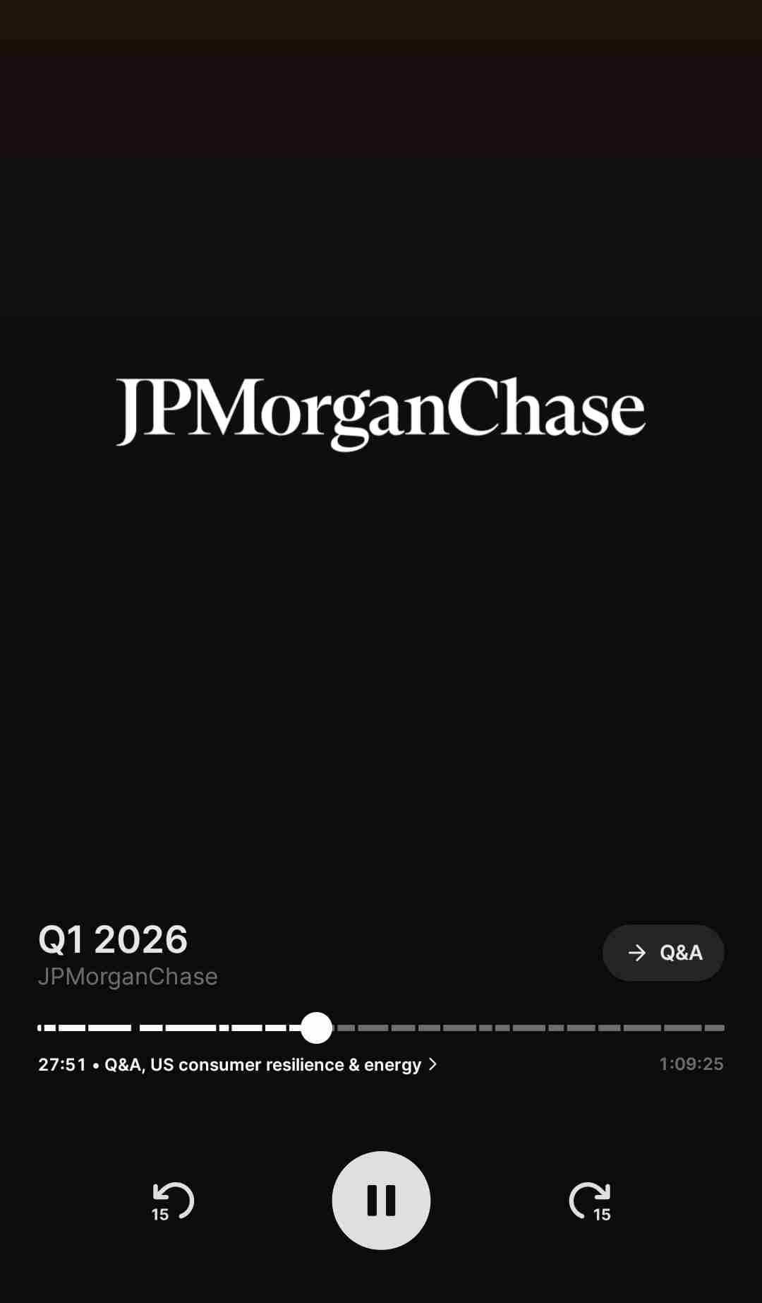 JPM says "there really isn't anything new or interesting", regarding a fundamentally health US consumer and strong labour market.