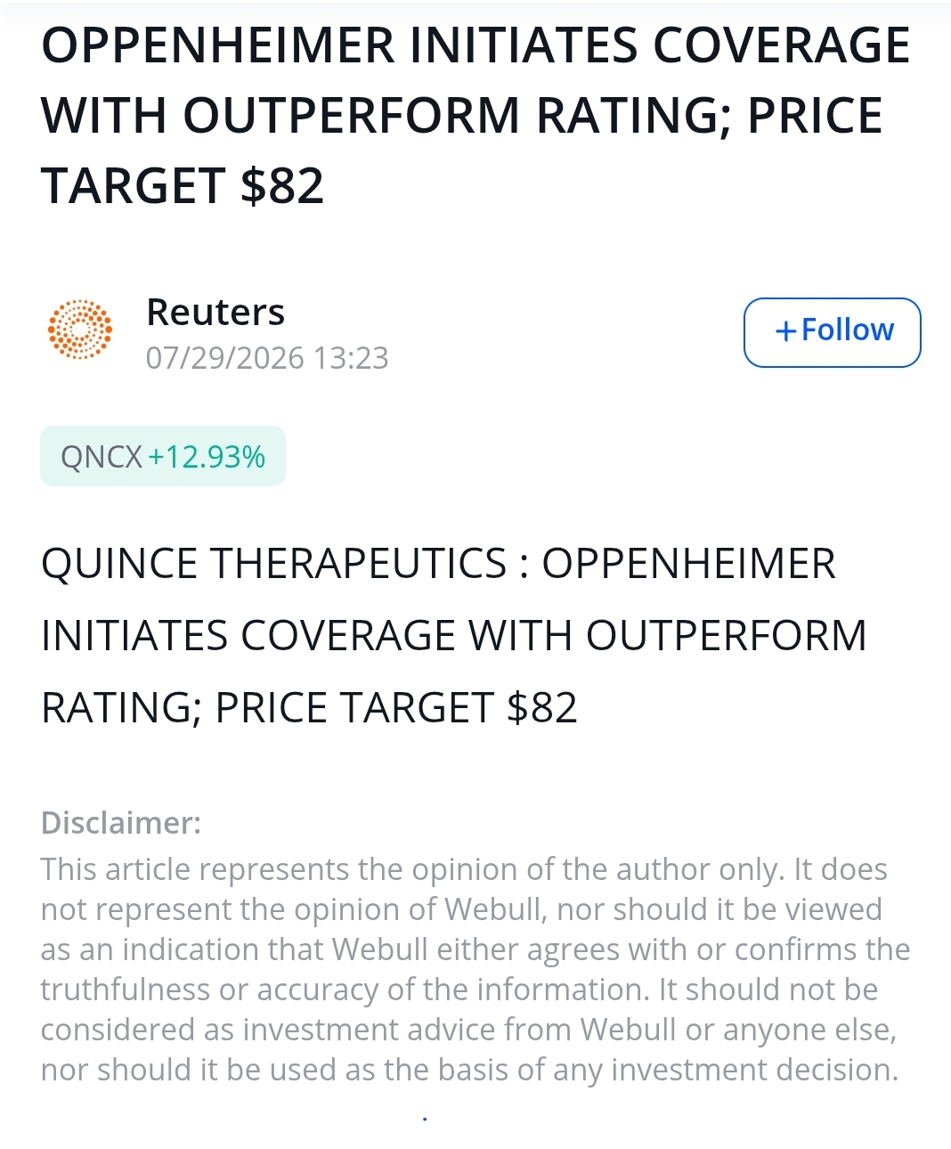 New analyst target rating set of $82