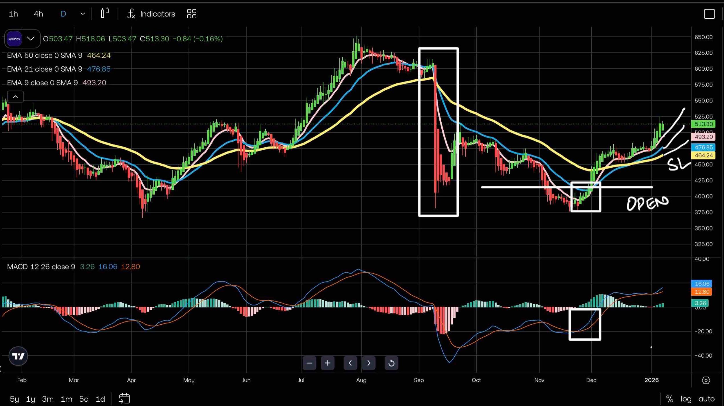 SYNOPSYS - Trailing this Swing