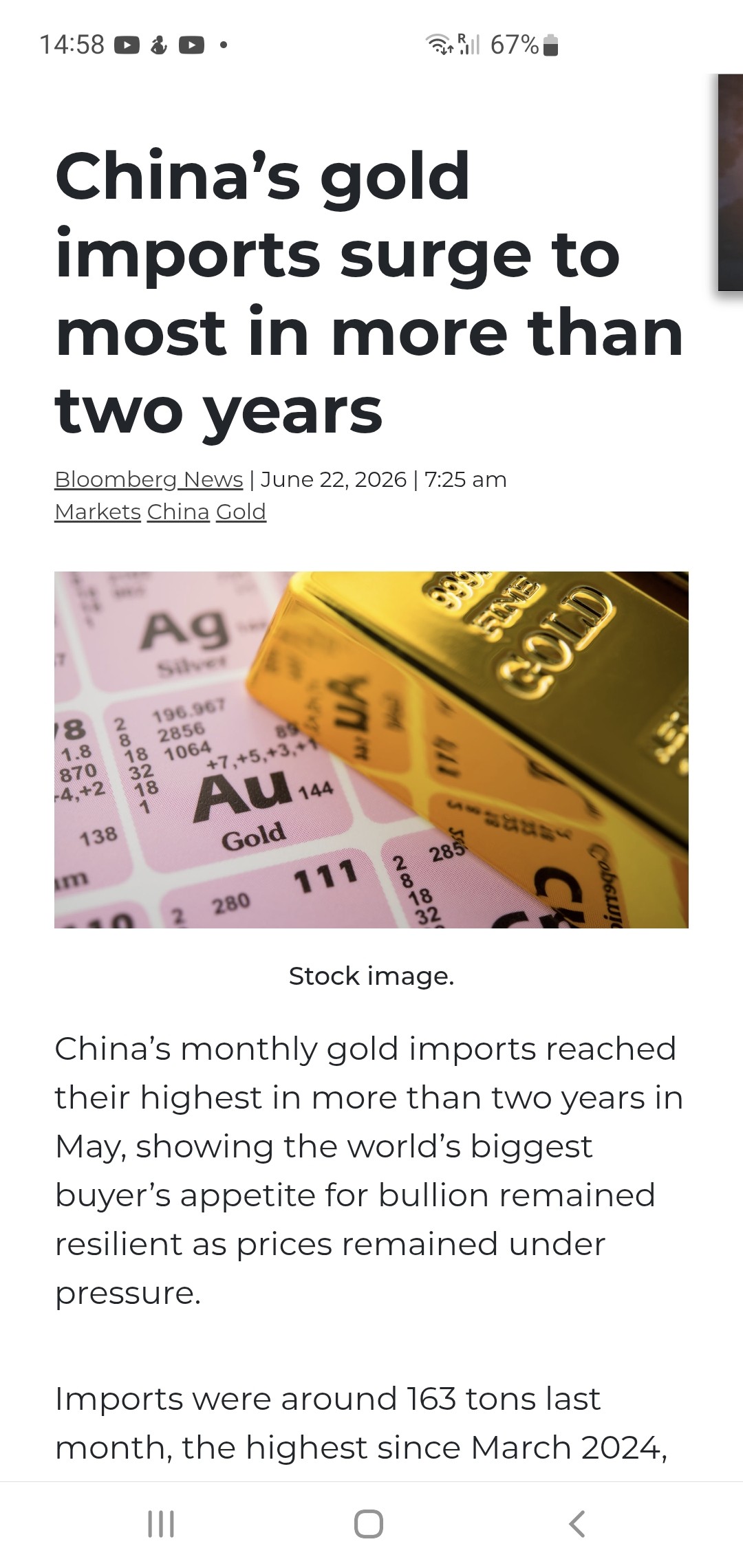 Chinese are buying fortunately