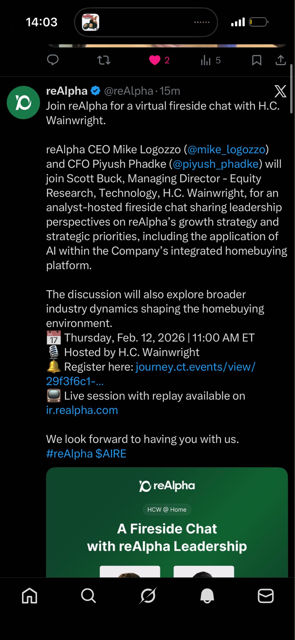 Fireside chat!