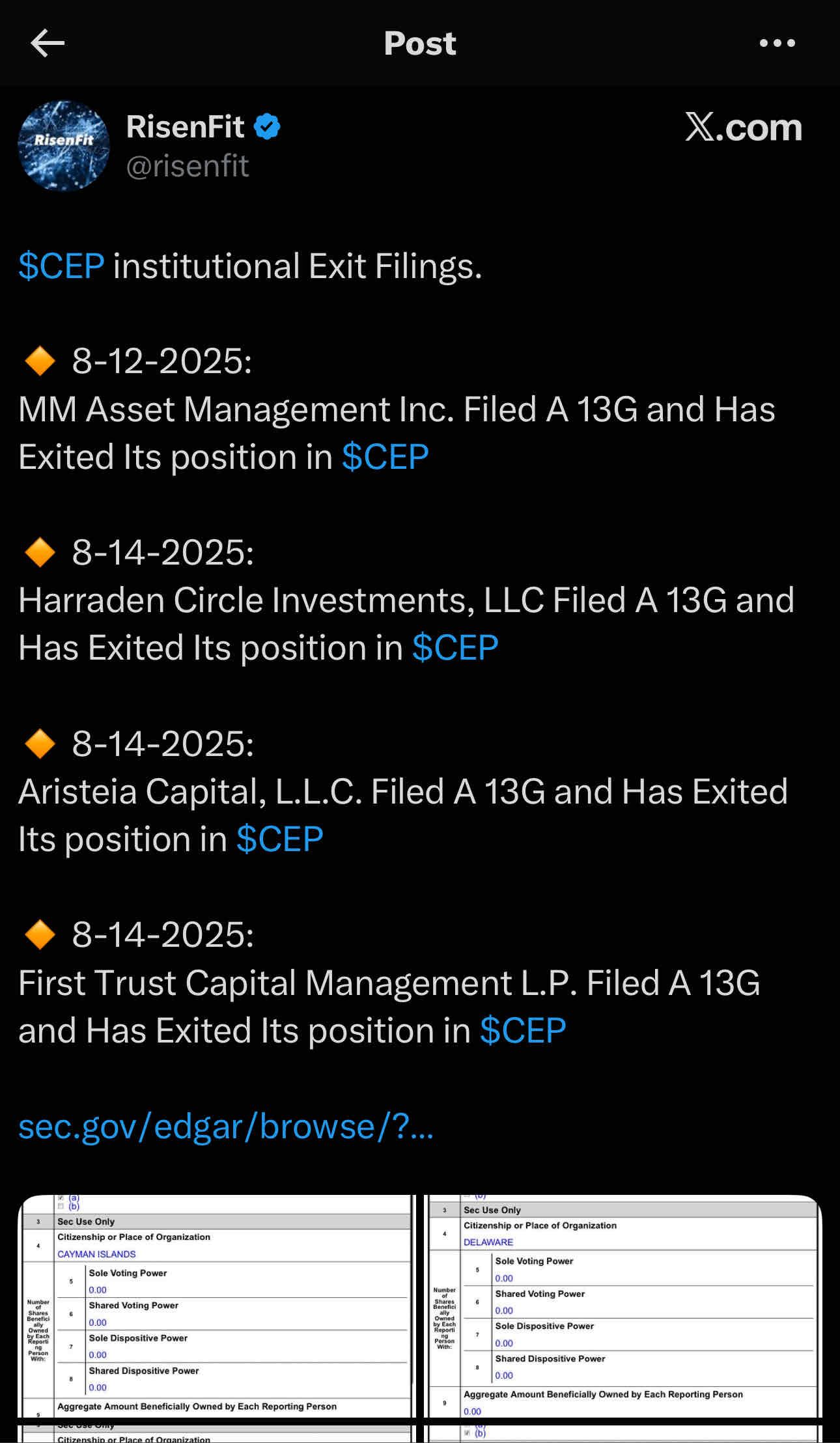 CEP is dead