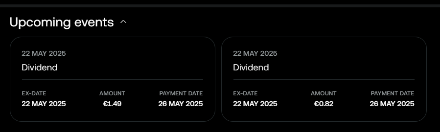 2 dividends?