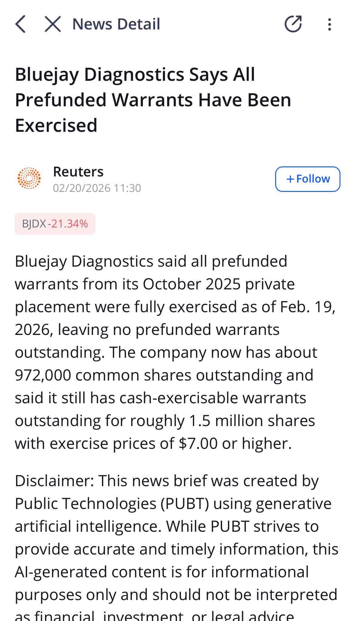 Good news
