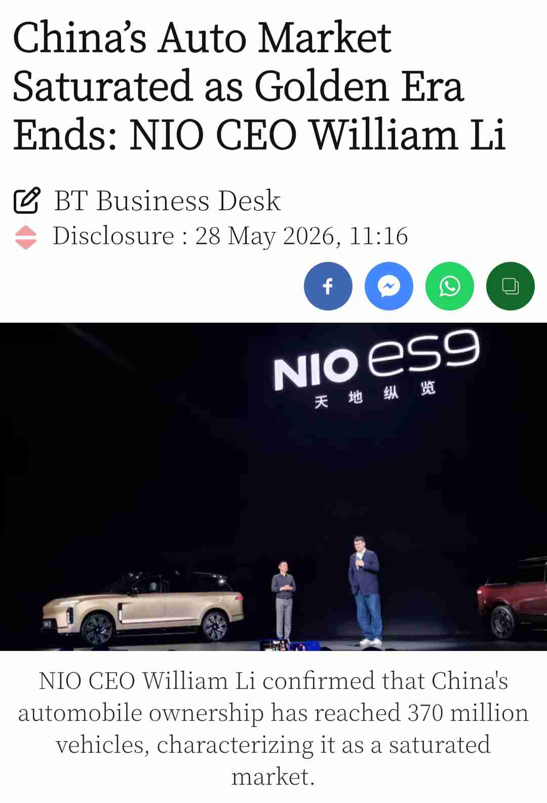 China EV market