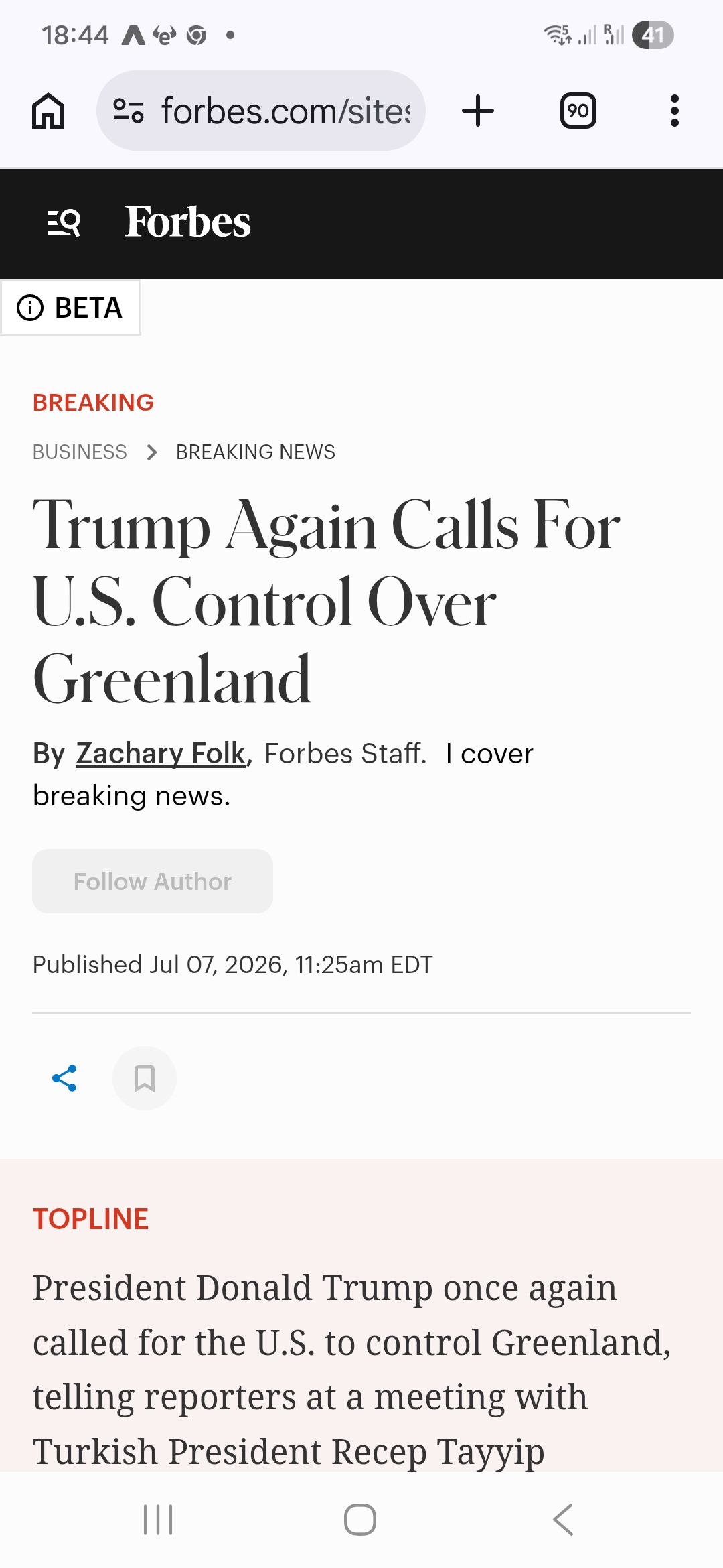 Greenland in trouble again
