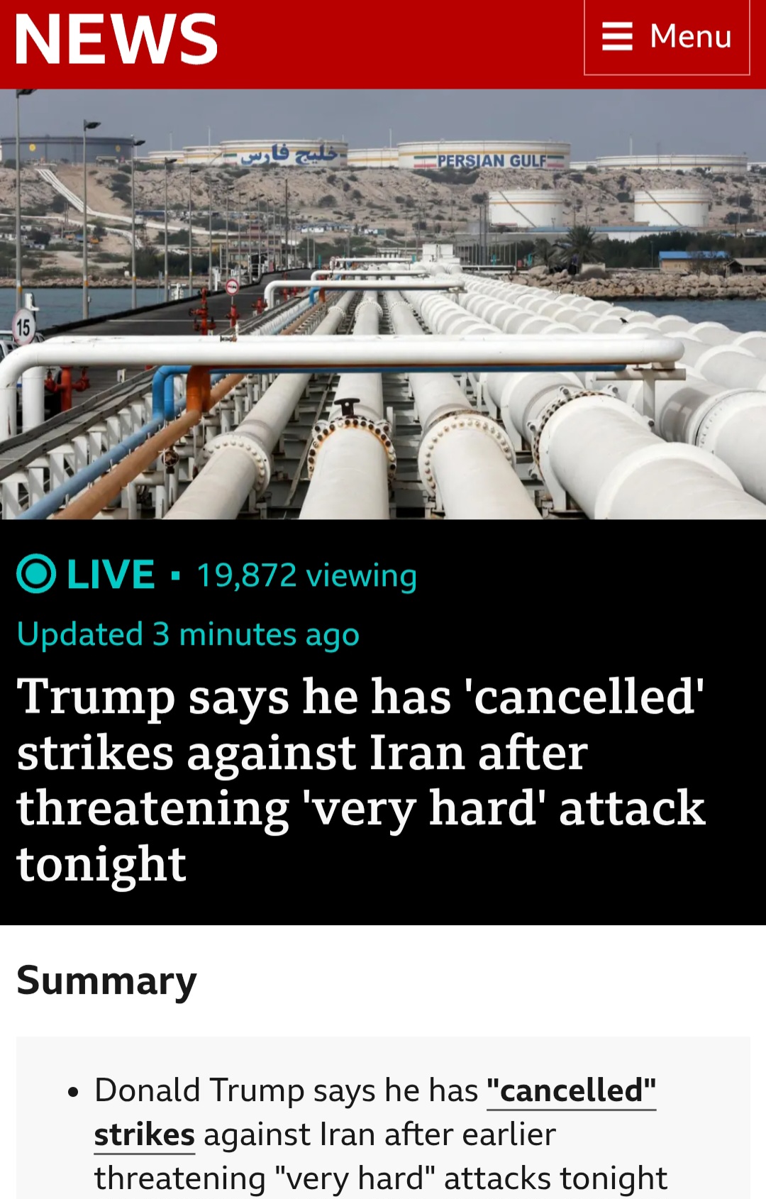Orange man at it again