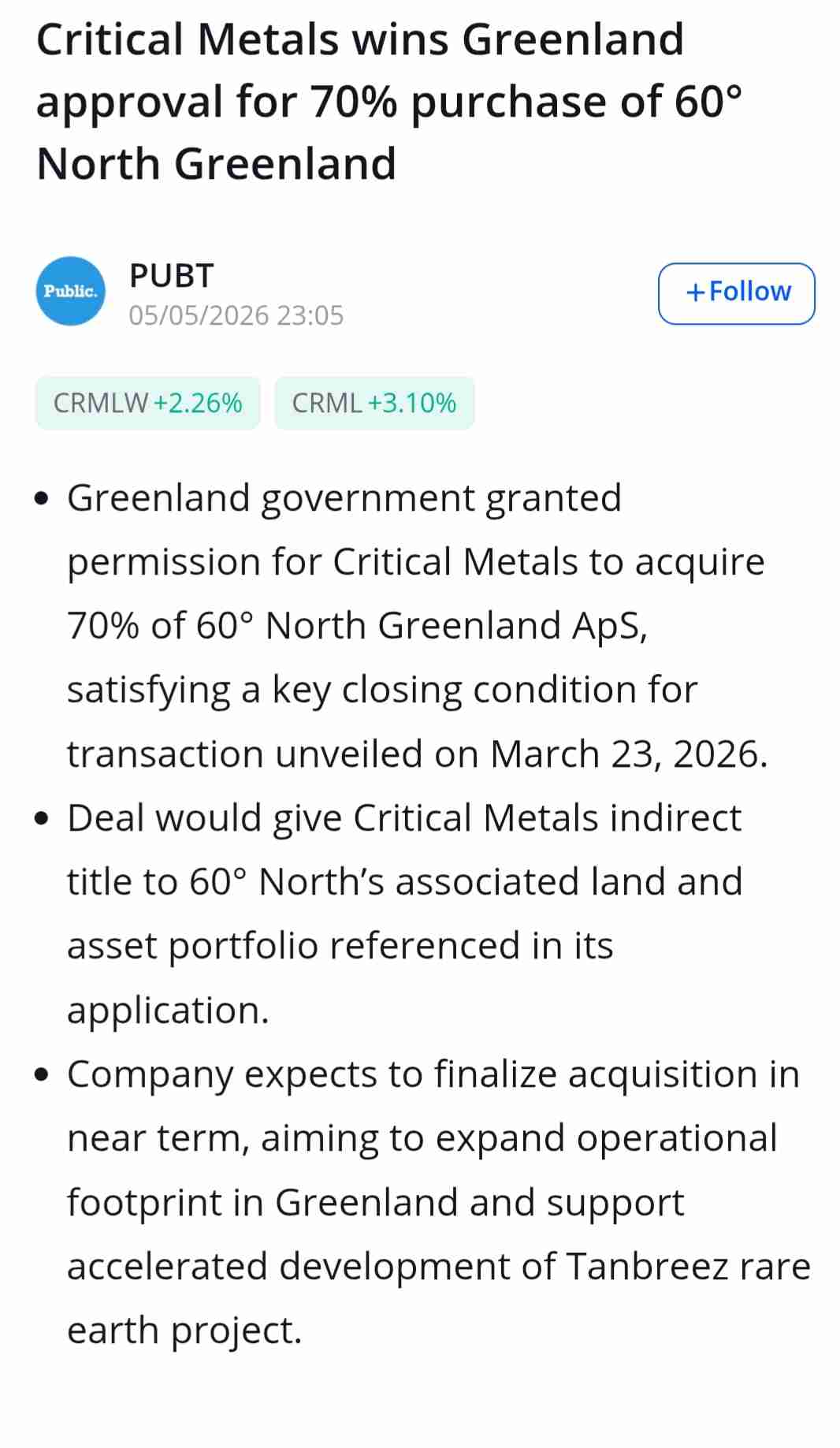 Crml news
