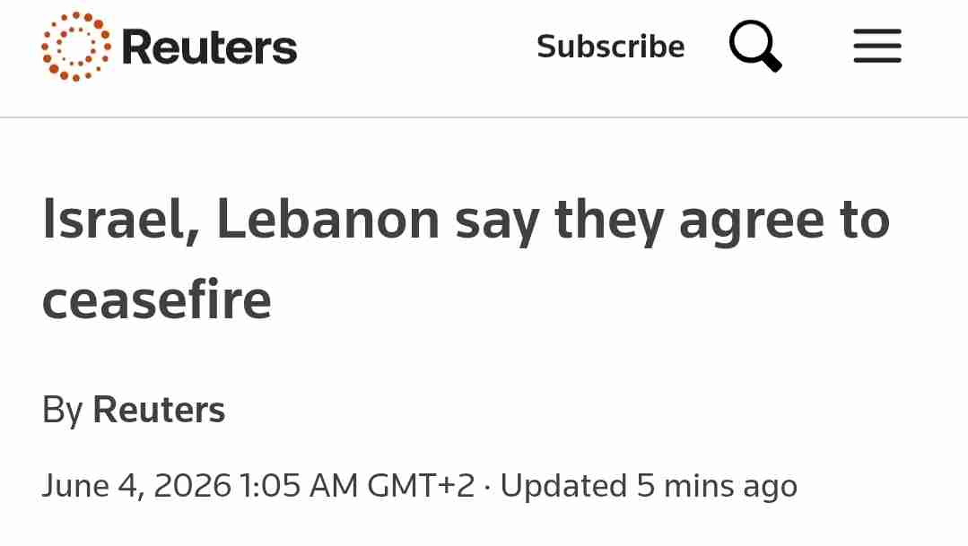 Isreal vs lebanon cease fire