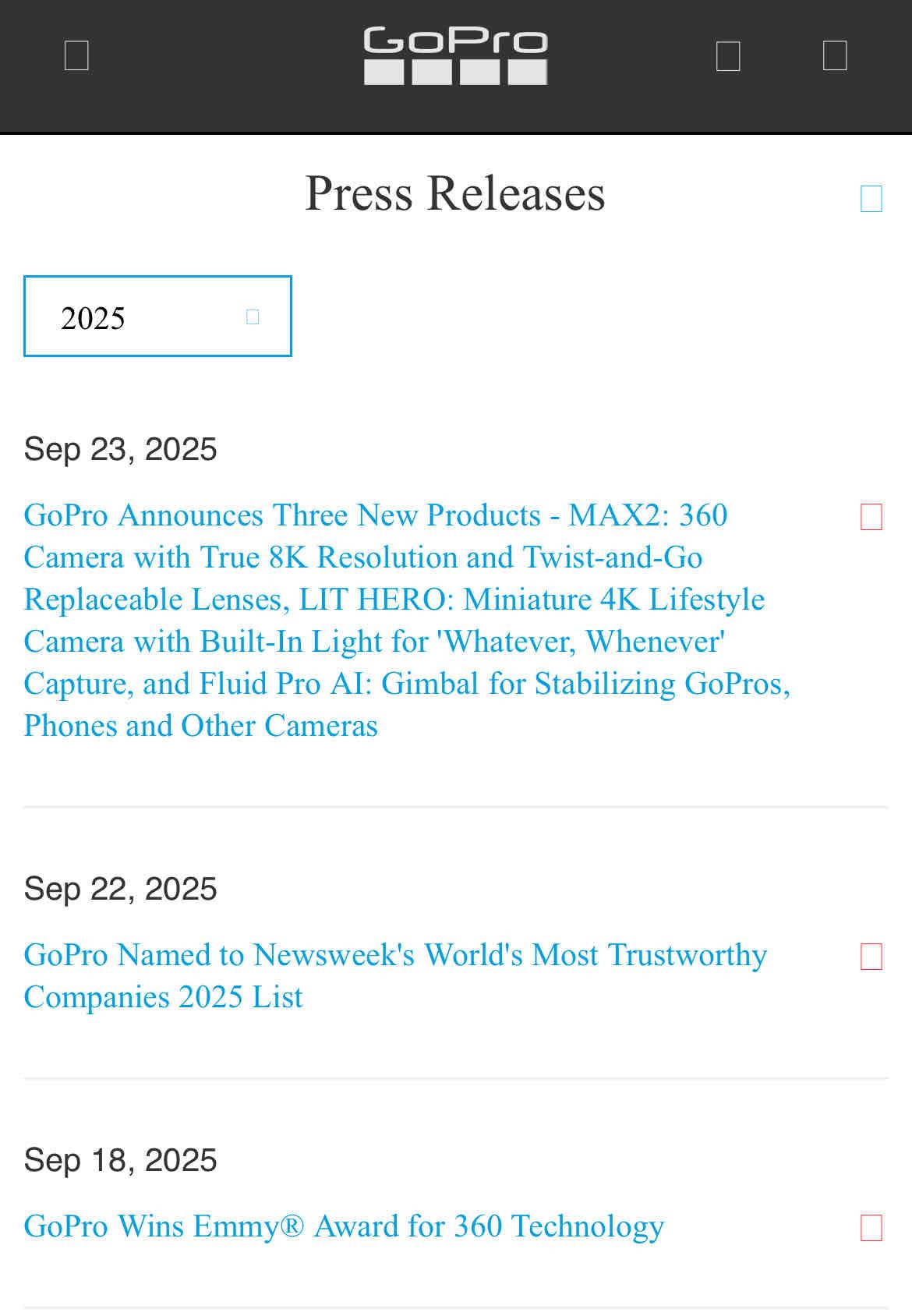Press Releases September 2025
